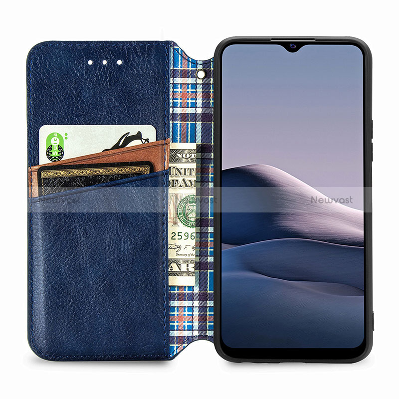 Leather Case Stands Flip Cover Holder S01D for Vivo Y12A