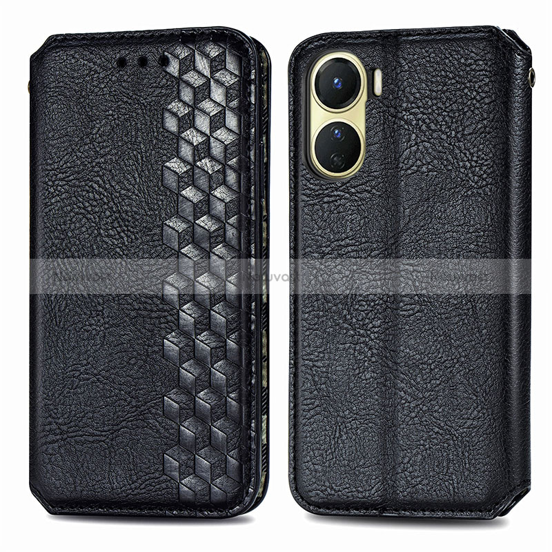 Leather Case Stands Flip Cover Holder S01D for Vivo Y16