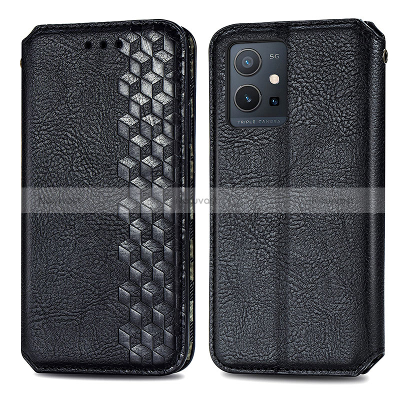 Leather Case Stands Flip Cover Holder S01D for Vivo Y33e 5G