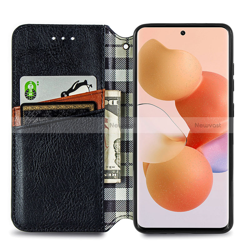 Leather Case Stands Flip Cover Holder S01D for Xiaomi Civi 1S 5G