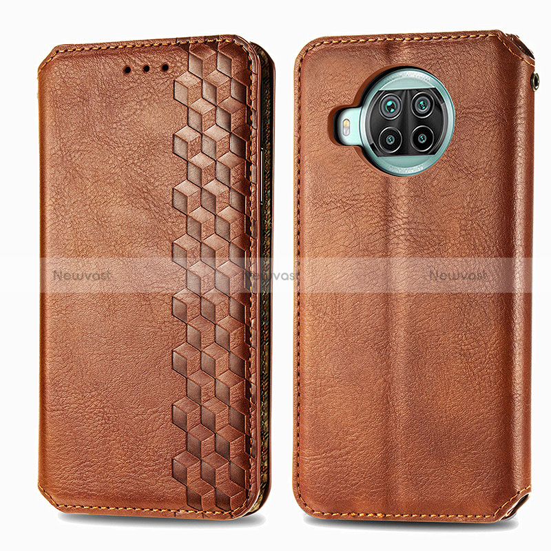 Leather Case Stands Flip Cover Holder S01D for Xiaomi Mi 10i 5G