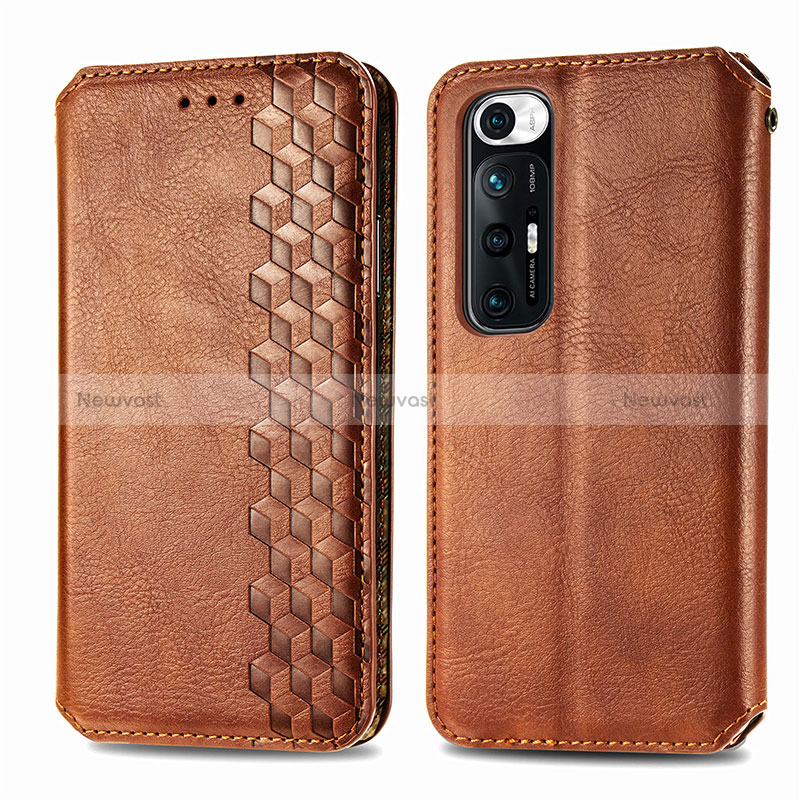 Leather Case Stands Flip Cover Holder S01D for Xiaomi Mi 10S 5G