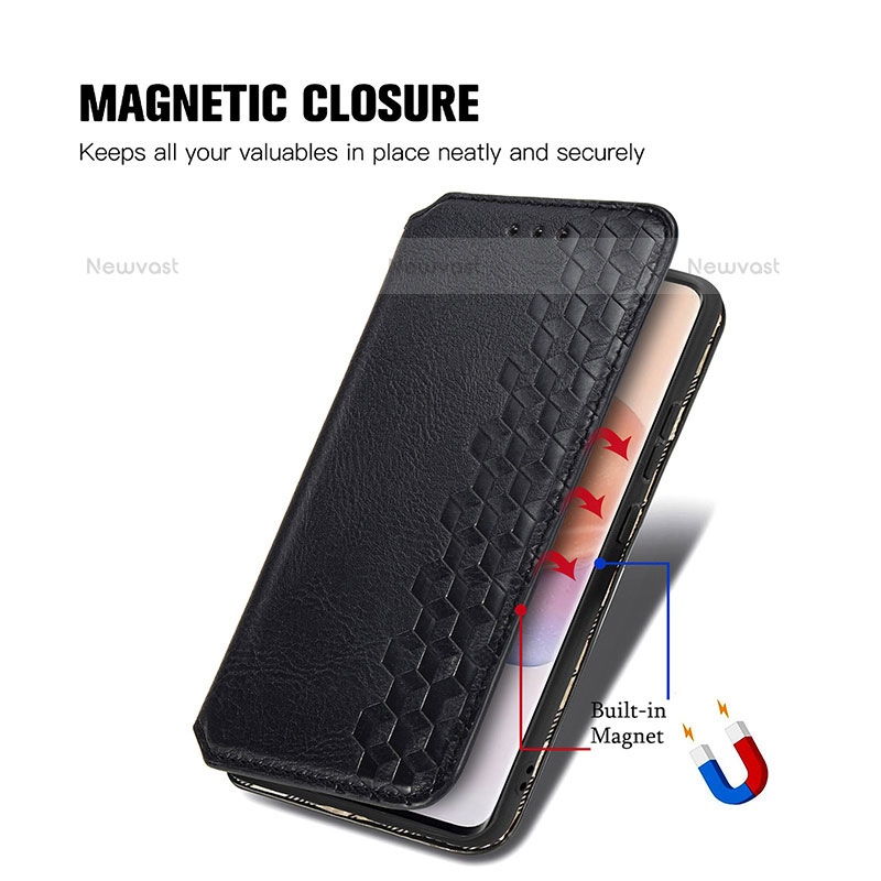 Leather Case Stands Flip Cover Holder S01D for Xiaomi Mi 12 Lite 5G