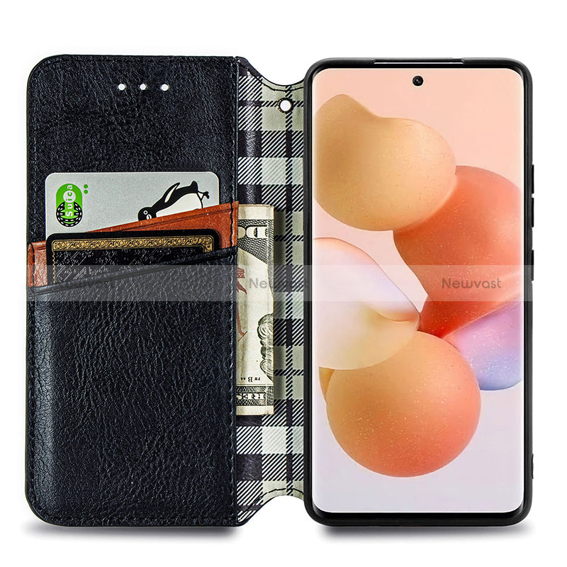 Leather Case Stands Flip Cover Holder S01D for Xiaomi Mi 12T 5G