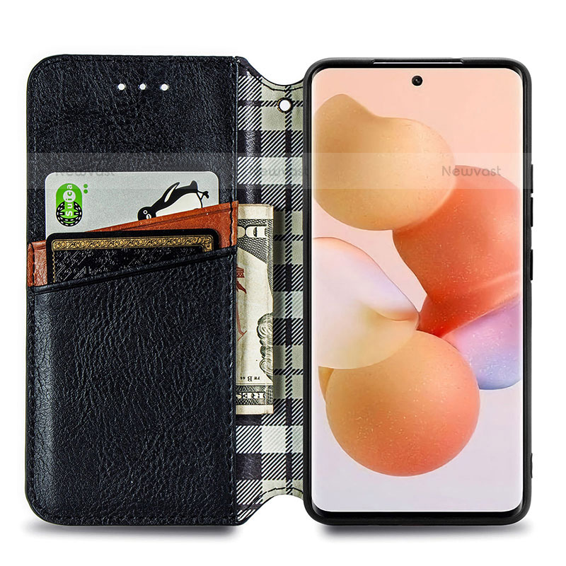 Leather Case Stands Flip Cover Holder S01D for Xiaomi Mi 12X 5G