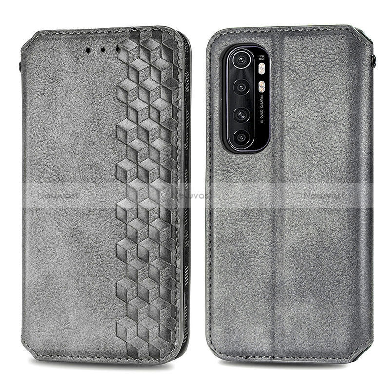 Leather Case Stands Flip Cover Holder S01D for Xiaomi Mi Note 10 Lite