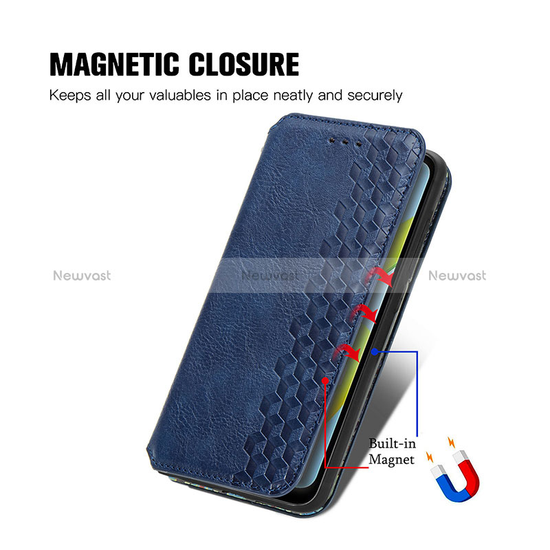 Leather Case Stands Flip Cover Holder S01D for Xiaomi Poco C51