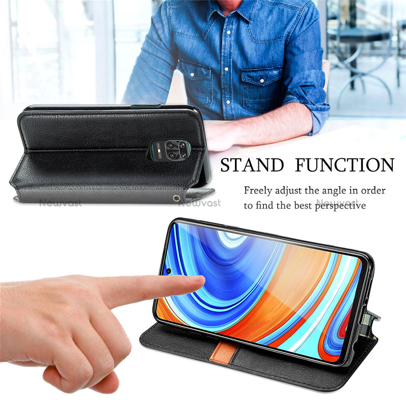 Leather Case Stands Flip Cover Holder S01D for Xiaomi Poco M2 Pro