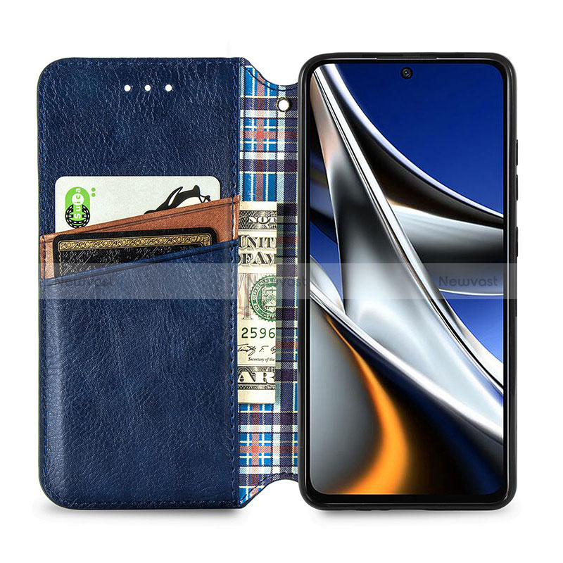 Leather Case Stands Flip Cover Holder S01D for Xiaomi Poco X4 Pro 5G