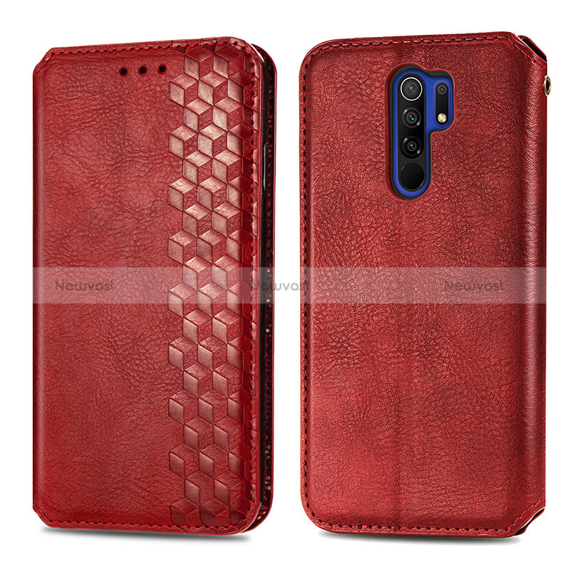 Leather Case Stands Flip Cover Holder S01D for Xiaomi Redmi 9