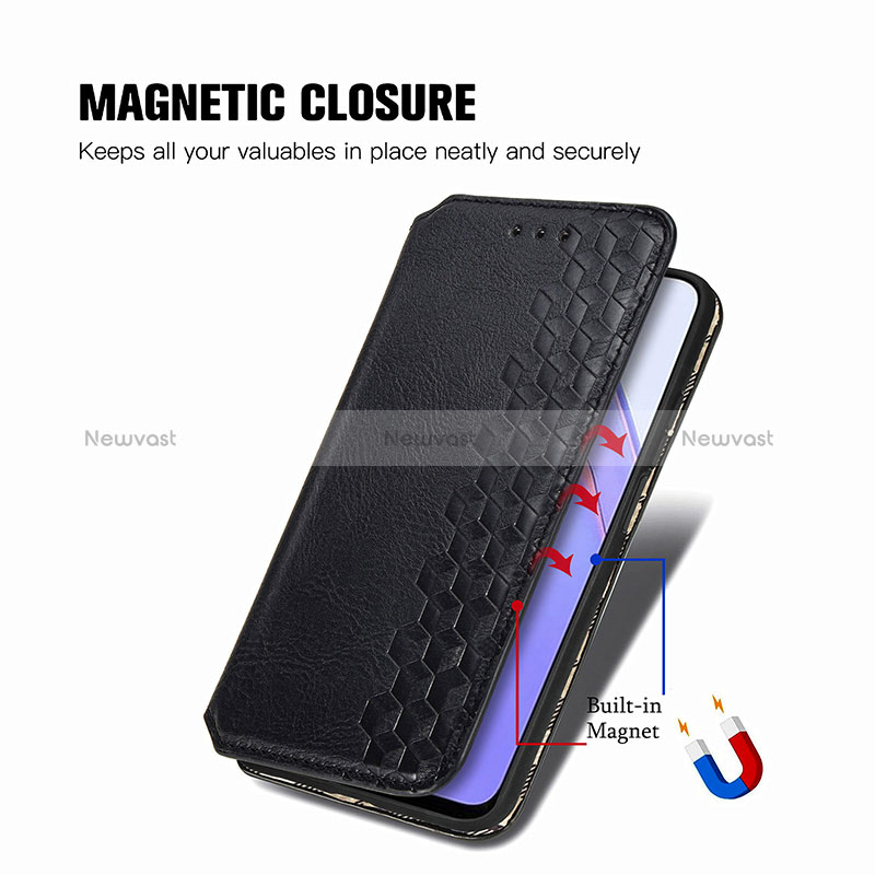 Leather Case Stands Flip Cover Holder S01D for Xiaomi Redmi 9 Power