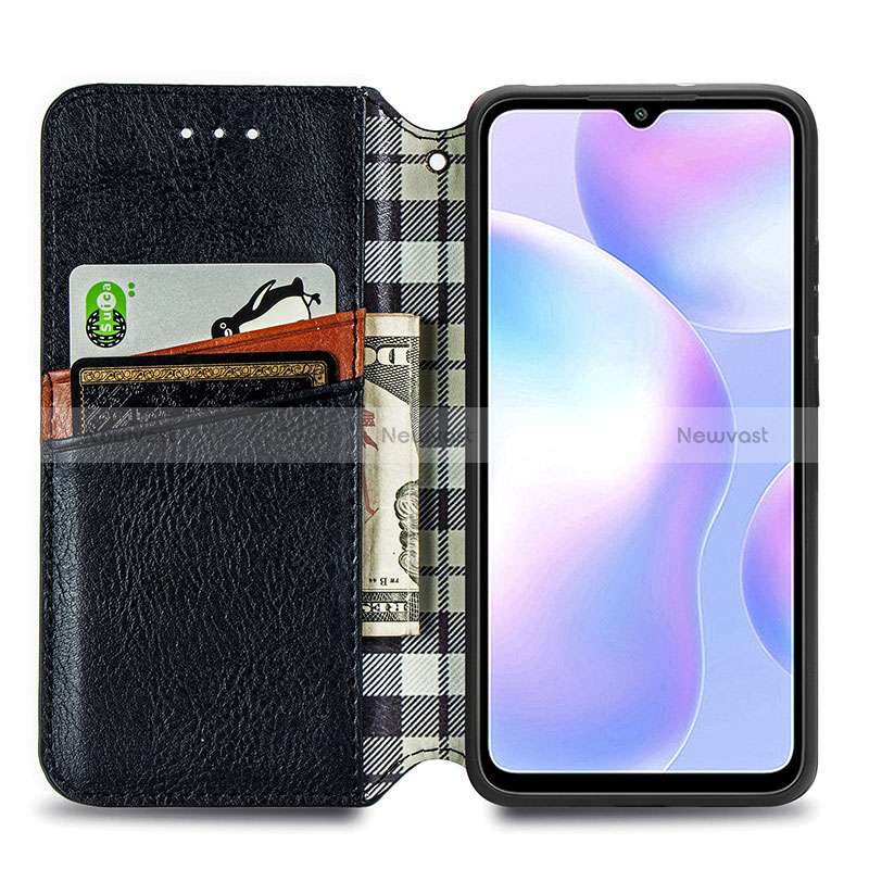 Leather Case Stands Flip Cover Holder S01D for Xiaomi Redmi 9A