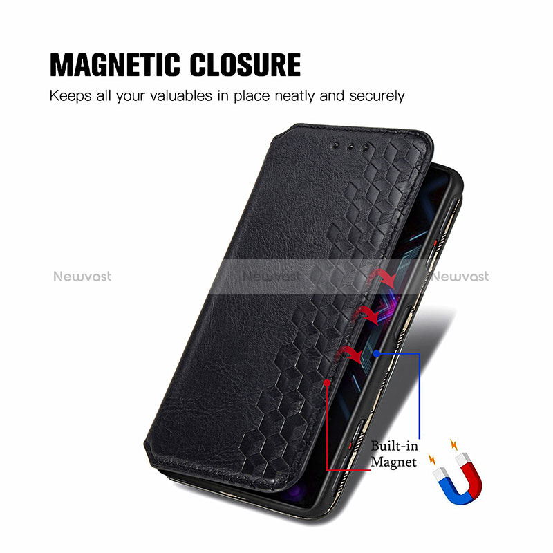 Leather Case Stands Flip Cover Holder S01D for Xiaomi Redmi K40 Gaming 5G