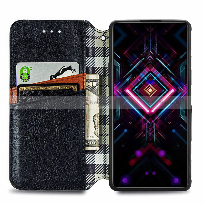 Leather Case Stands Flip Cover Holder S01D for Xiaomi Redmi K40 Gaming 5G