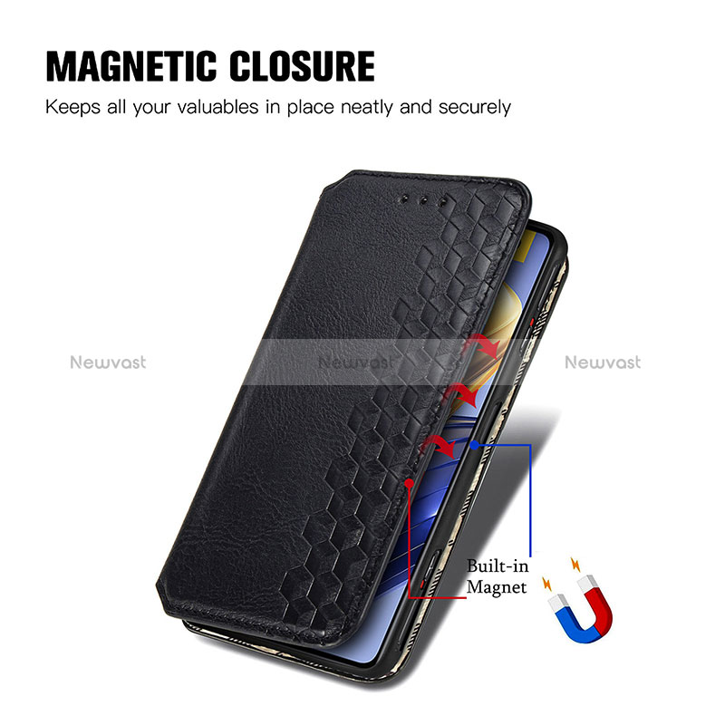 Leather Case Stands Flip Cover Holder S01D for Xiaomi Redmi K50 Gaming 5G