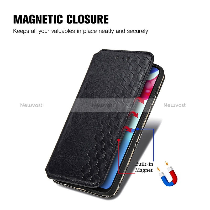 Leather Case Stands Flip Cover Holder S01D for Xiaomi Redmi Note 11 4G (2022)