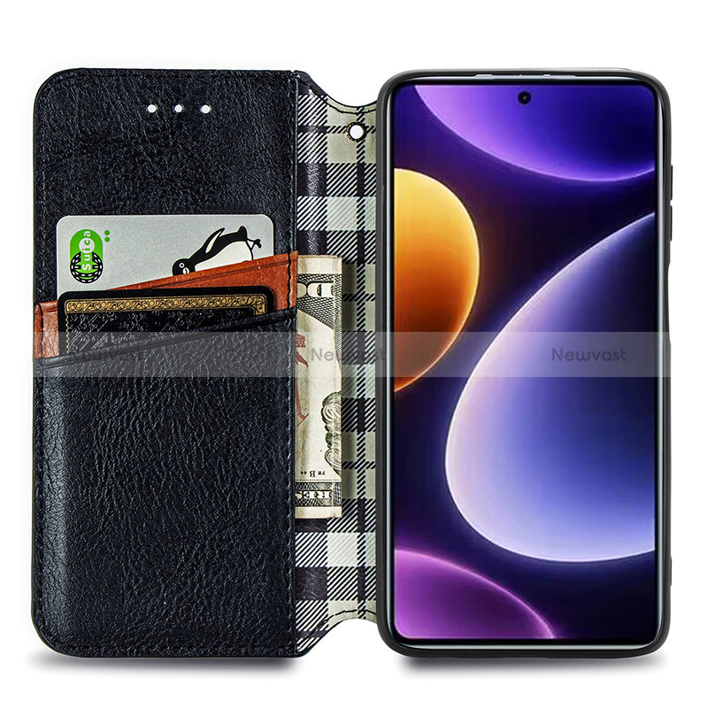 Leather Case Stands Flip Cover Holder S01D for Xiaomi Redmi Note 12 Turbo 5G