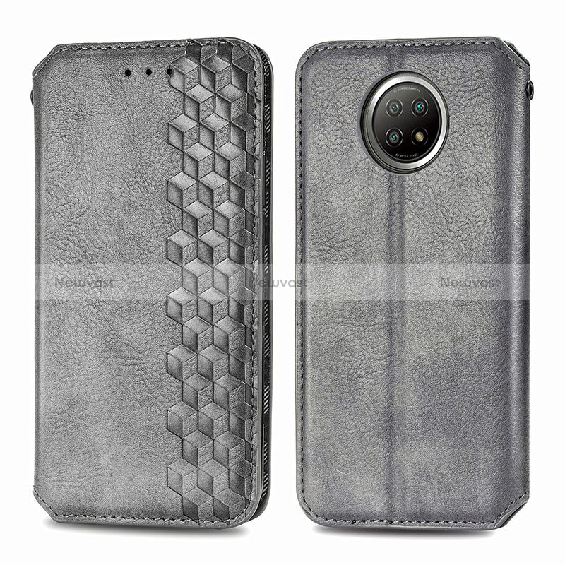 Leather Case Stands Flip Cover Holder S01D for Xiaomi Redmi Note 9 5G