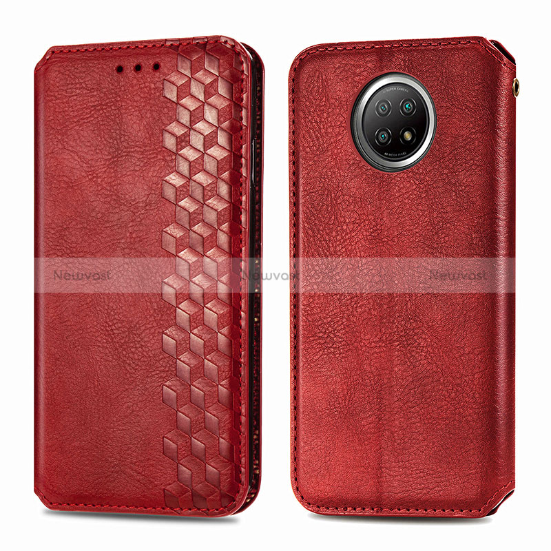 Leather Case Stands Flip Cover Holder S01D for Xiaomi Redmi Note 9 5G