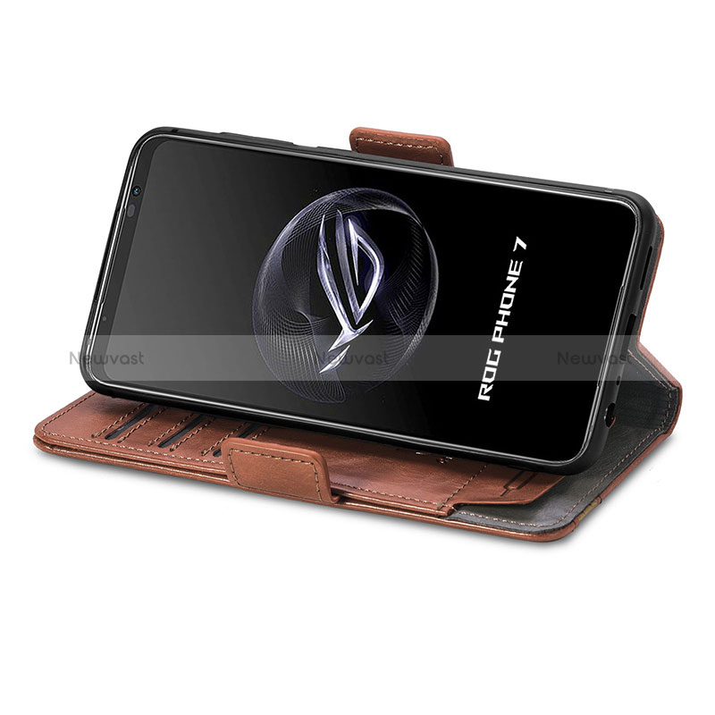 Leather Case Stands Flip Cover Holder S02D for Asus ROG Phone 7