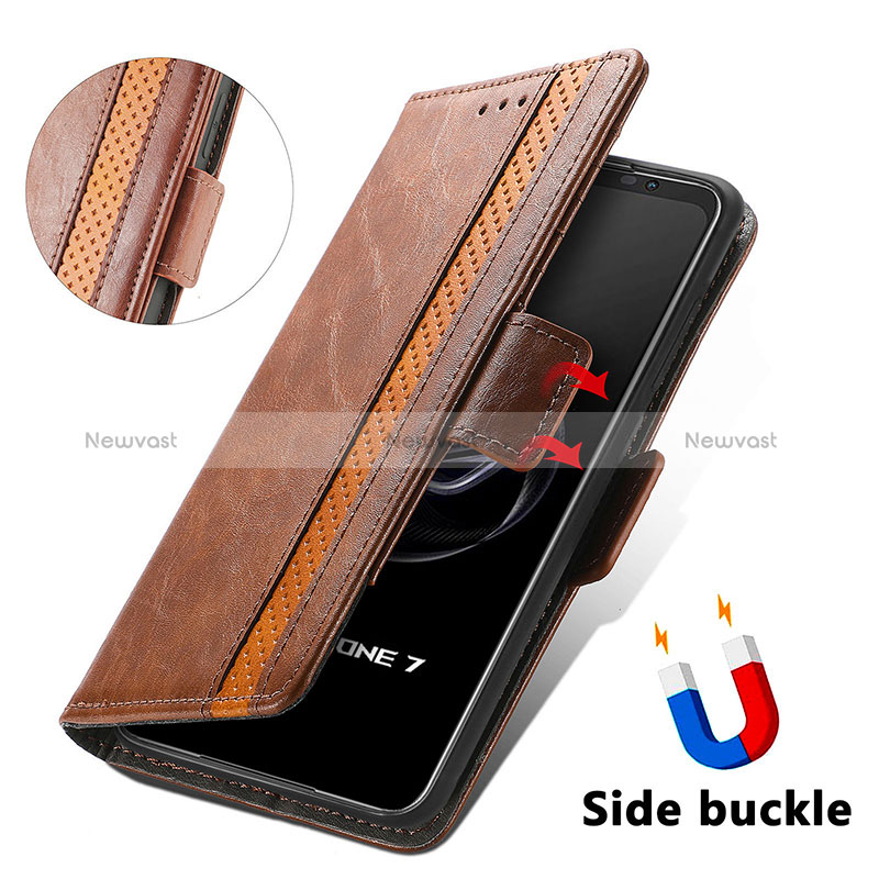 Leather Case Stands Flip Cover Holder S02D for Asus ROG Phone 7