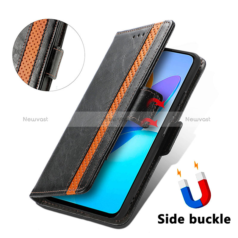 Leather Case Stands Flip Cover Holder S02D for Huawei Honor 70 Lite 5G