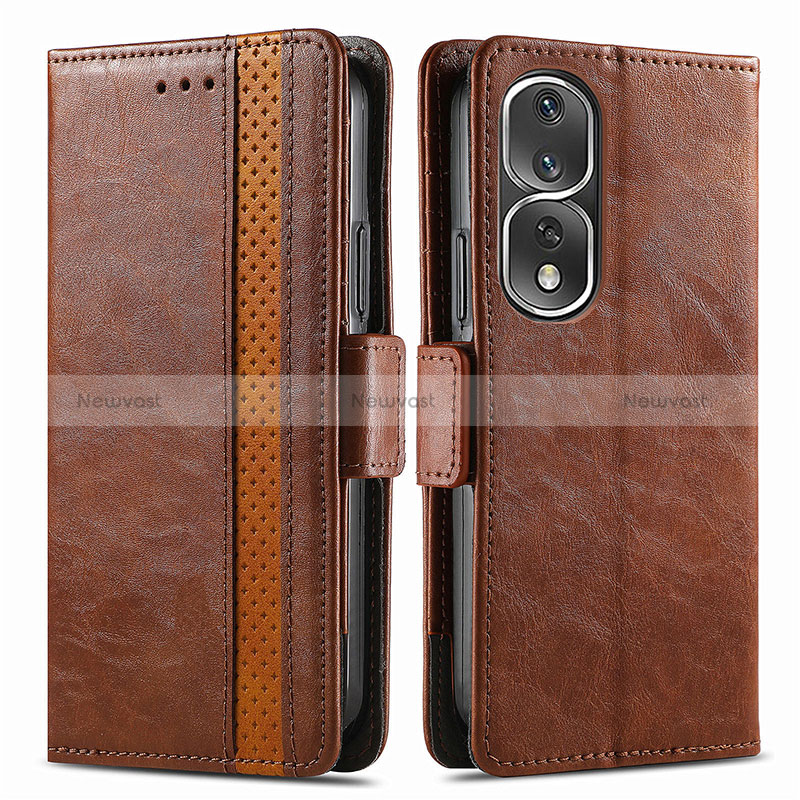 Leather Case Stands Flip Cover Holder S02D for Huawei Honor 80 Pro 5G