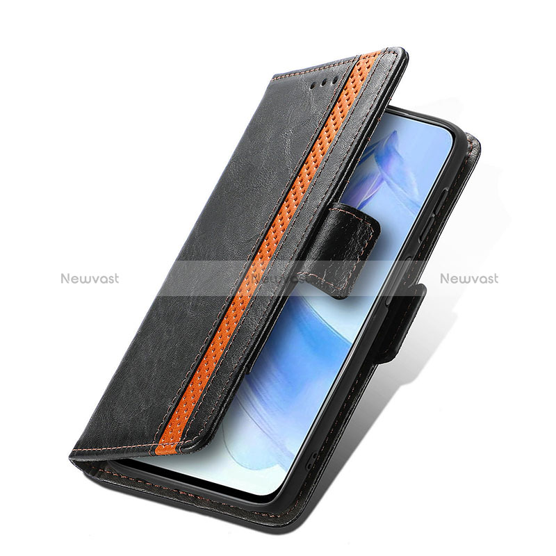 Leather Case Stands Flip Cover Holder S02D for Huawei Honor 90 Lite 5G