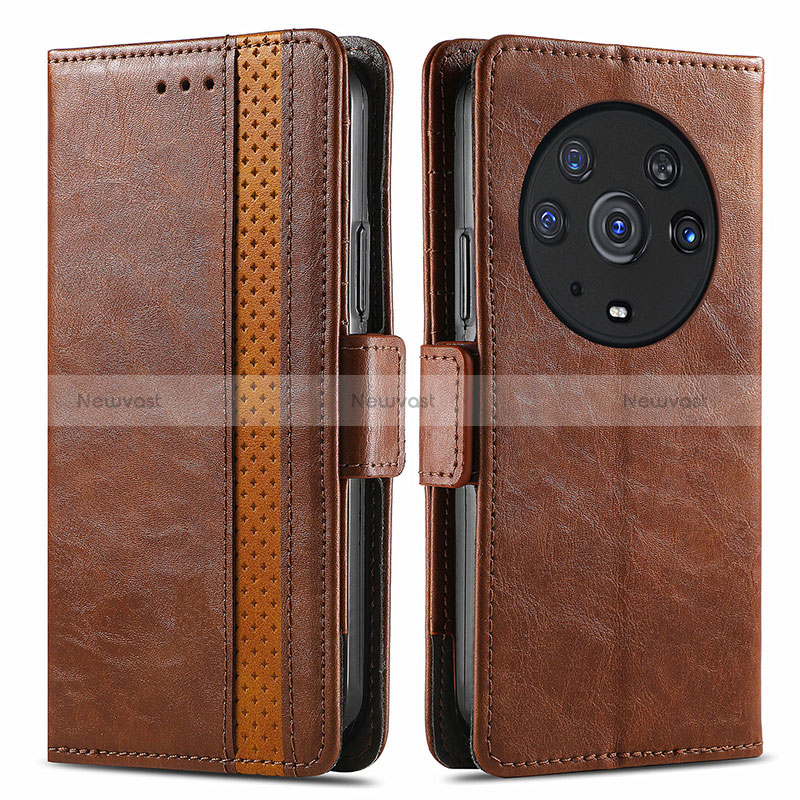 Leather Case Stands Flip Cover Holder S02D for Huawei Honor Magic3 Pro 5G