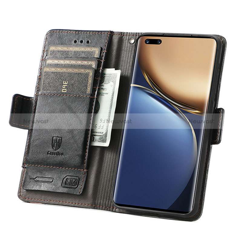 Leather Case Stands Flip Cover Holder S02D for Huawei Honor Magic3 Pro 5G