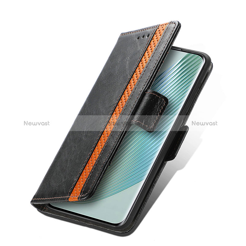 Leather Case Stands Flip Cover Holder S02D for Huawei Honor Magic5 Pro 5G