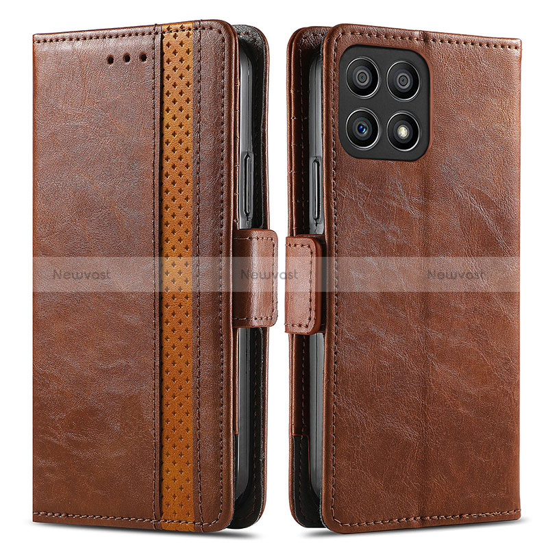 Leather Case Stands Flip Cover Holder S02D for Huawei Honor X30i