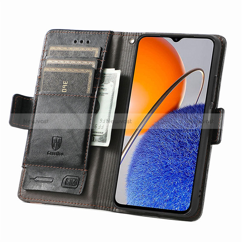 Leather Case Stands Flip Cover Holder S02D for Huawei Nova Y61