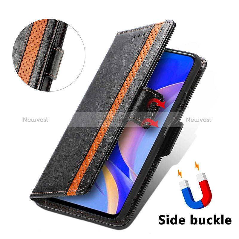 Leather Case Stands Flip Cover Holder S02D for Huawei Nova Y90