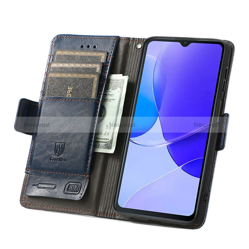 Leather Case Stands Flip Cover Holder S02D for Huawei Nova Y91