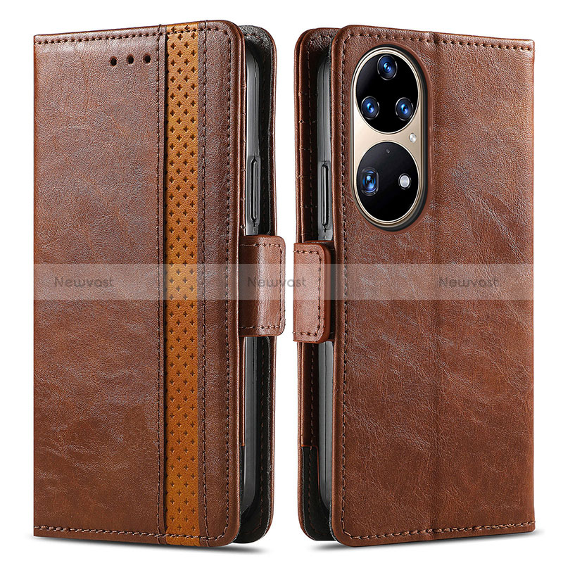 Leather Case Stands Flip Cover Holder S02D for Huawei P50e