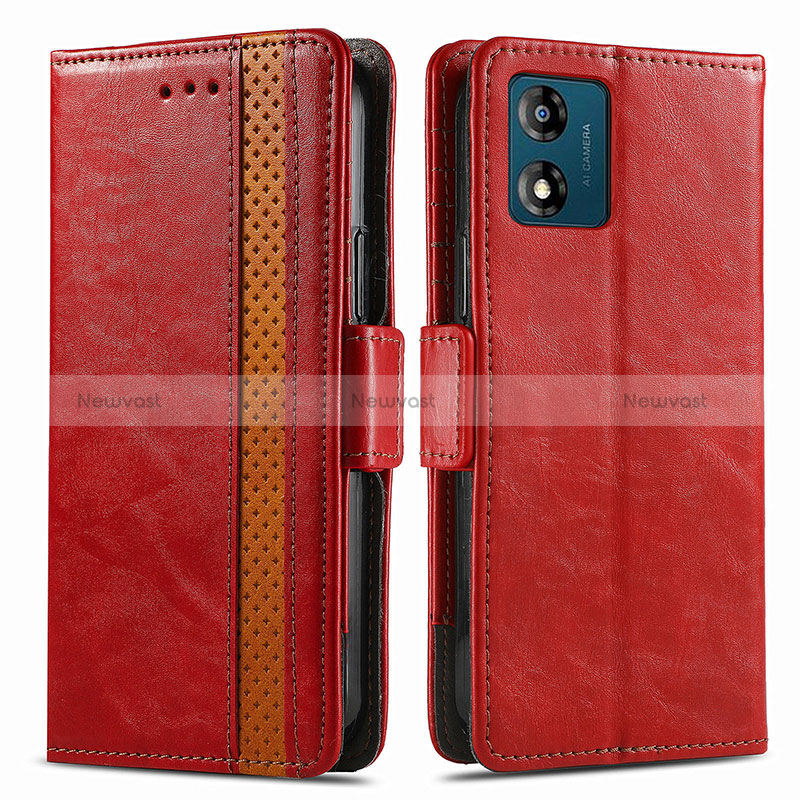 Leather Case Stands Flip Cover Holder S02D for Motorola Moto E13