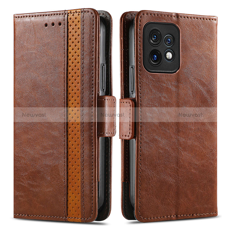 Leather Case Stands Flip Cover Holder S02D for Motorola Moto Edge 40 Pro 5G