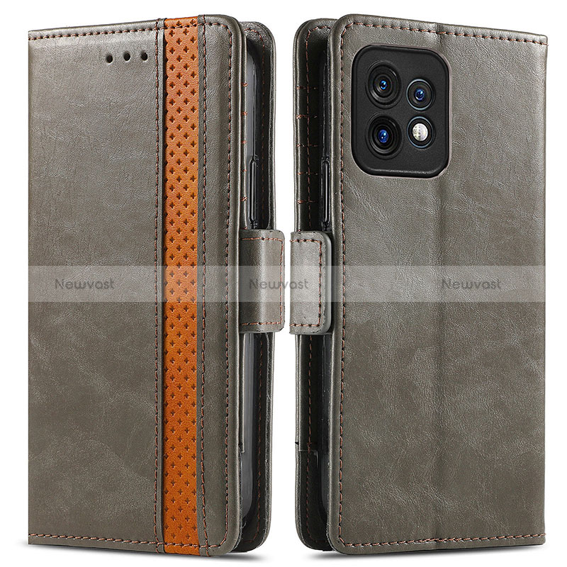 Leather Case Stands Flip Cover Holder S02D for Motorola Moto Edge 40 Pro 5G