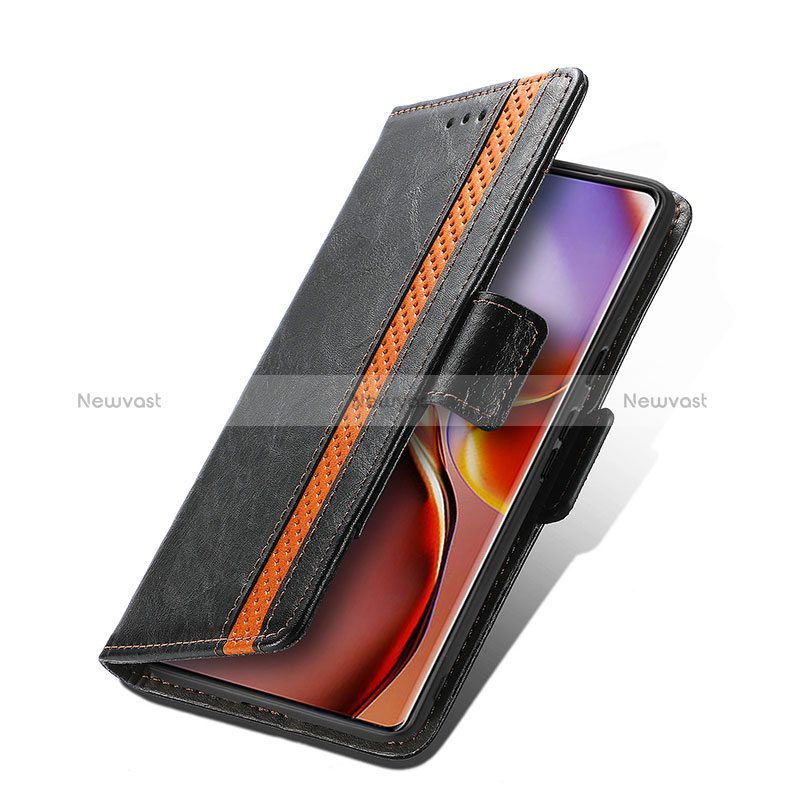 Leather Case Stands Flip Cover Holder S02D for Motorola Moto Edge 40 Pro 5G