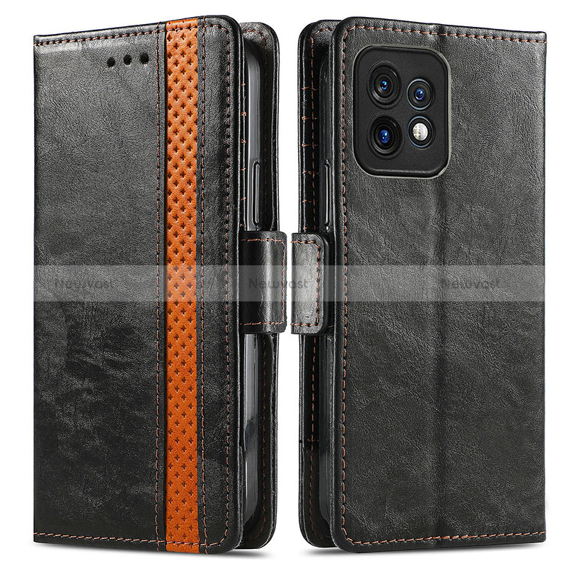 Leather Case Stands Flip Cover Holder S02D for Motorola Moto Edge Plus (2023) 5G