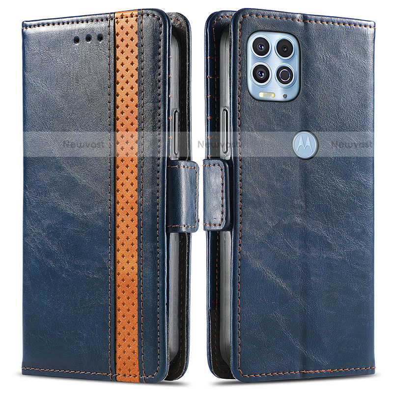 Leather Case Stands Flip Cover Holder S02D for Motorola Moto Edge S 5G