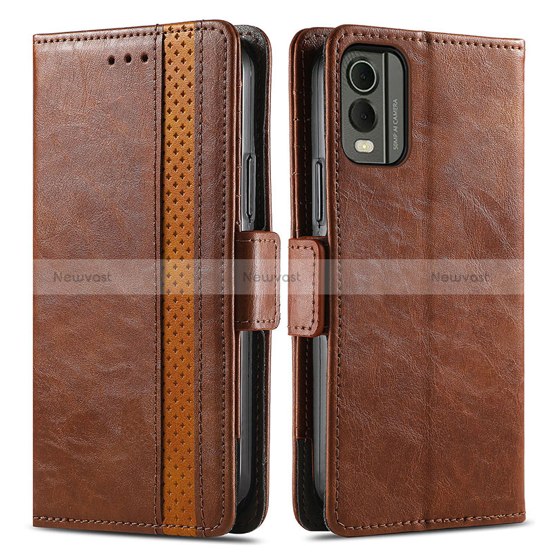 Leather Case Stands Flip Cover Holder S02D for Nokia C210