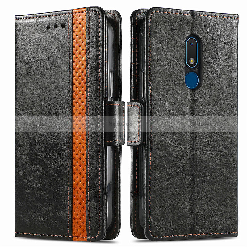 Leather Case Stands Flip Cover Holder S02D for Nokia C3