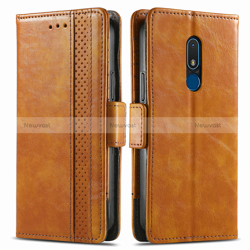 Leather Case Stands Flip Cover Holder S02D for Nokia C3