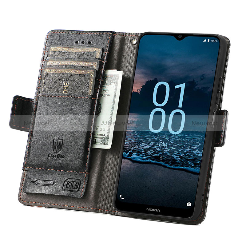 Leather Case Stands Flip Cover Holder S02D for Nokia G100