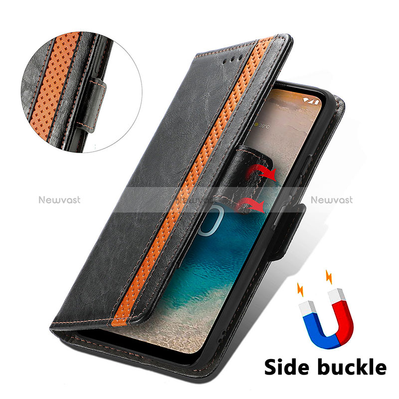 Leather Case Stands Flip Cover Holder S02D for Nokia G22