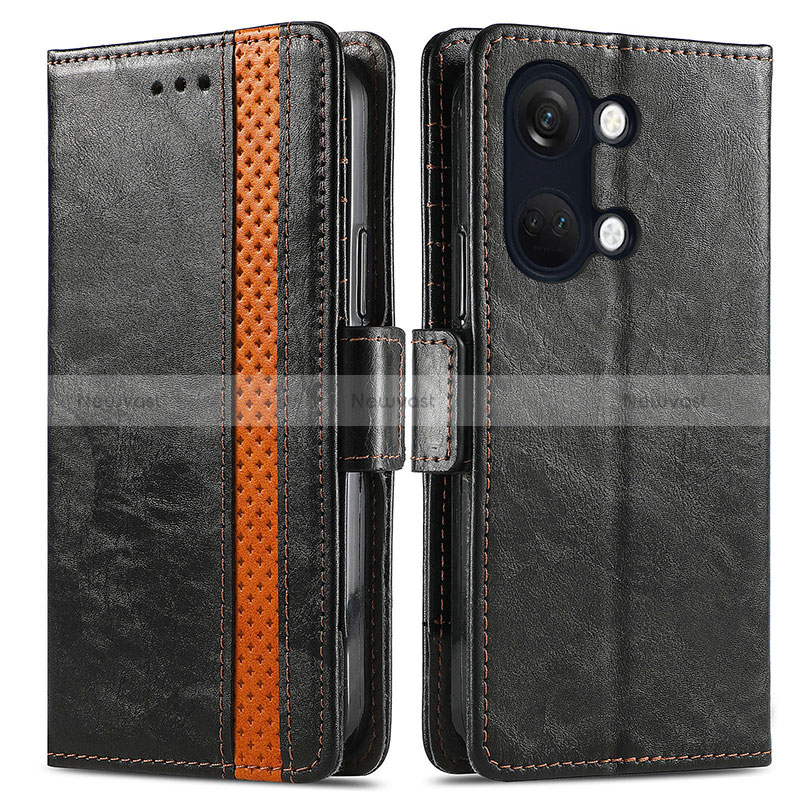 Leather Case Stands Flip Cover Holder S02D for OnePlus Ace 2V 5G