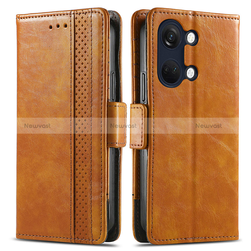 Leather Case Stands Flip Cover Holder S02D for OnePlus Ace 2V 5G