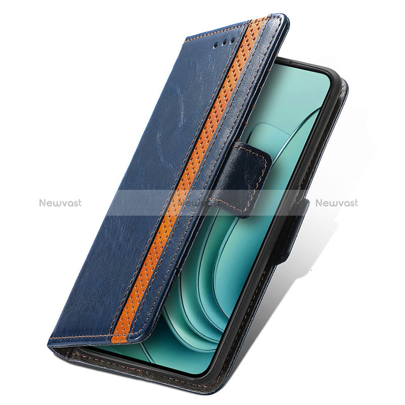 Leather Case Stands Flip Cover Holder S02D for OnePlus Ace 2V 5G